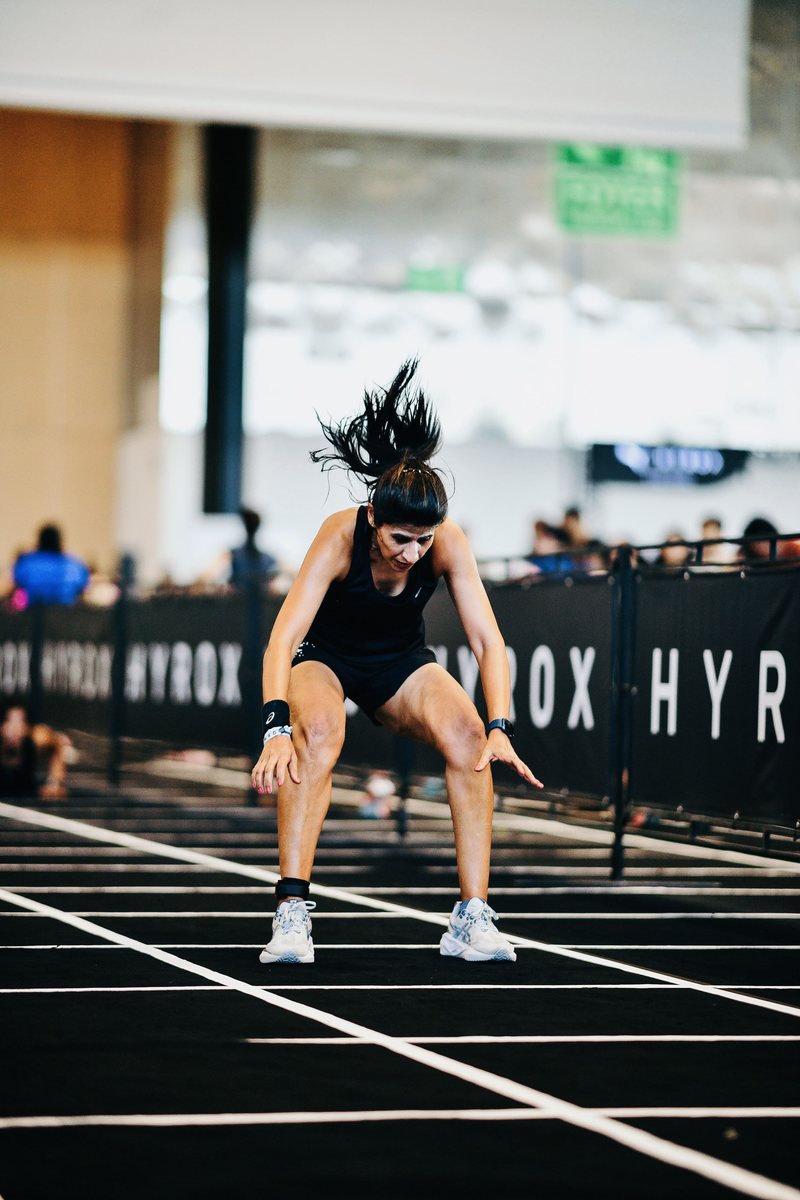 Mihika mid broad jump &mdash; HYROX Delhi